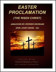 Easter Proclamation: The Risen Christ (SA) SA choral sheet music cover Thumbnail